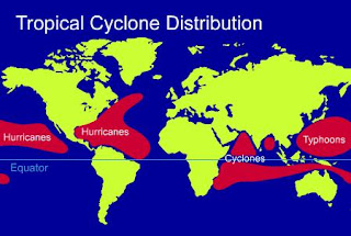 Tropical Cyclones of the World - Cause & Different Names around the world-  General Knowledge