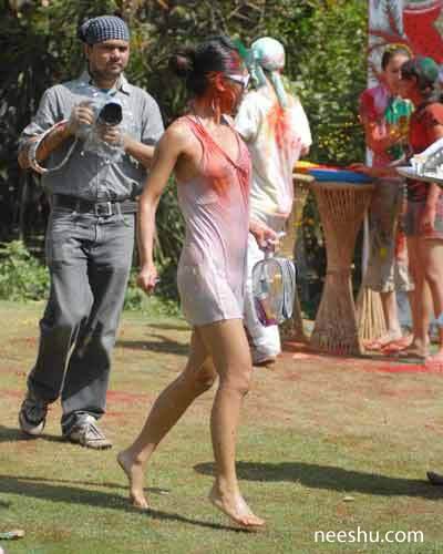 Holi celebration Hot TV actress