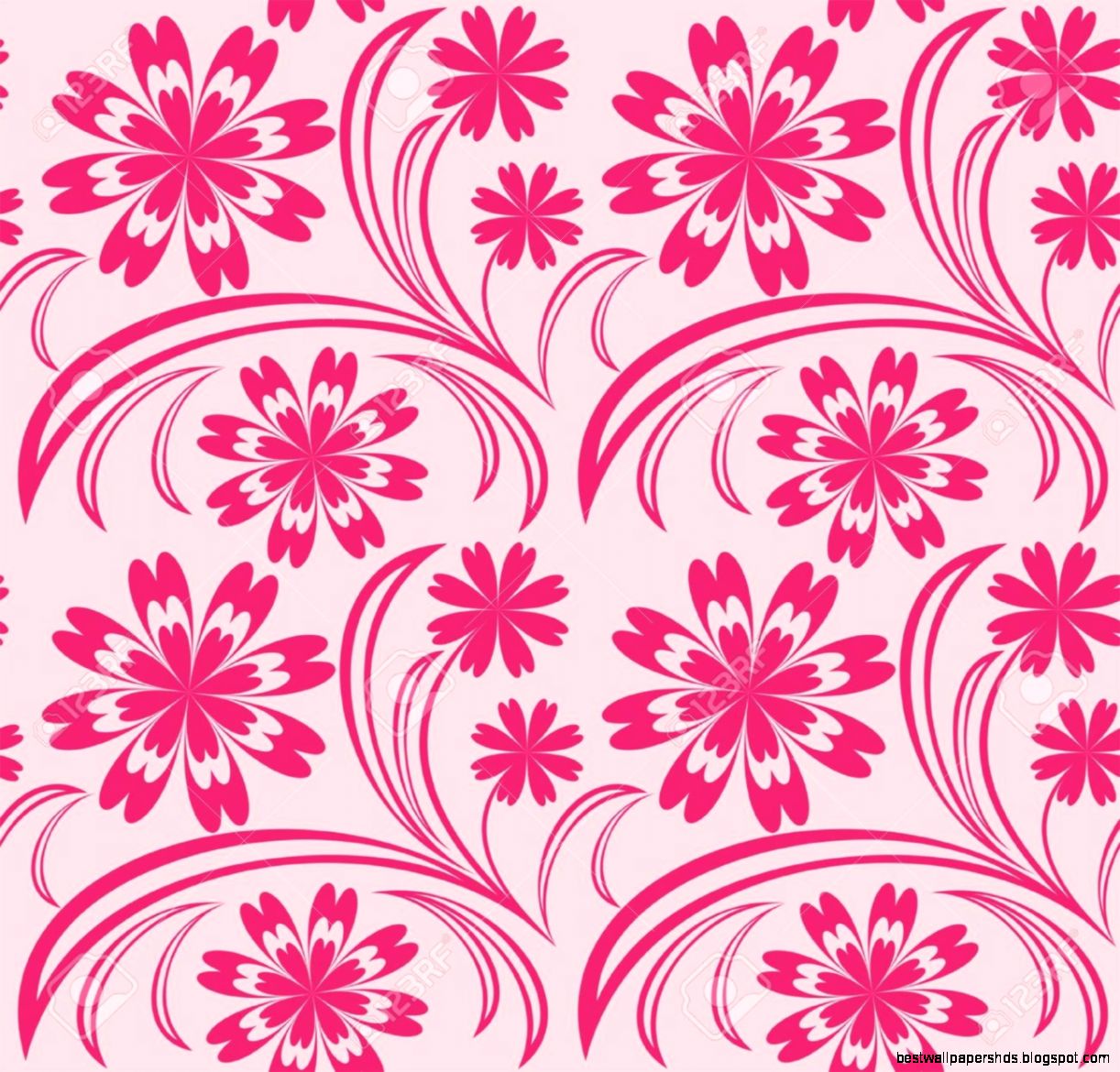 Pink Fl Seamless Wallpaper Royalty Free Cliparts Vectors Pink Fl Seamless Wallpaper Royalty Free Cliparts Vectors