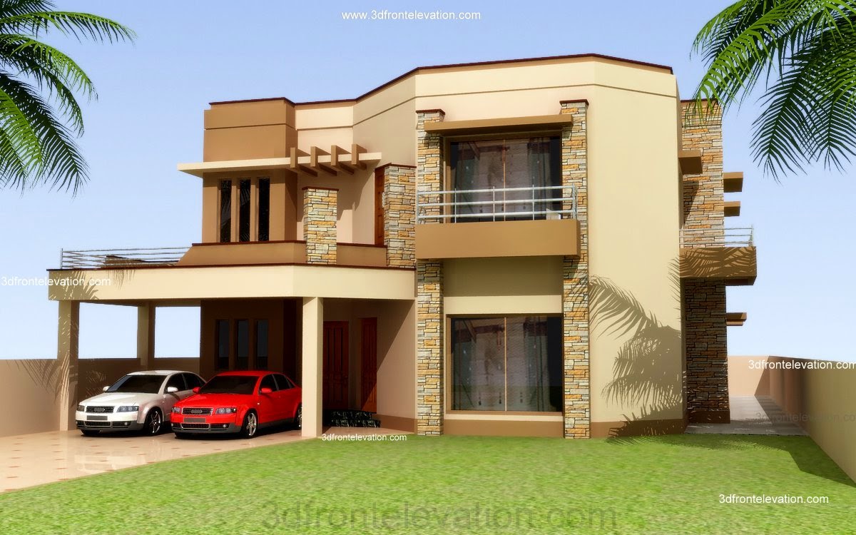 3D Front Elevation.com: Pakistan Front Elevation of House,Exterior