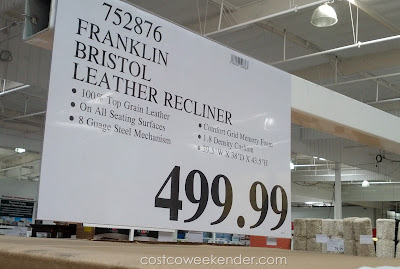 Deal for the Franklin Bristol All Leather Recliner at Costco