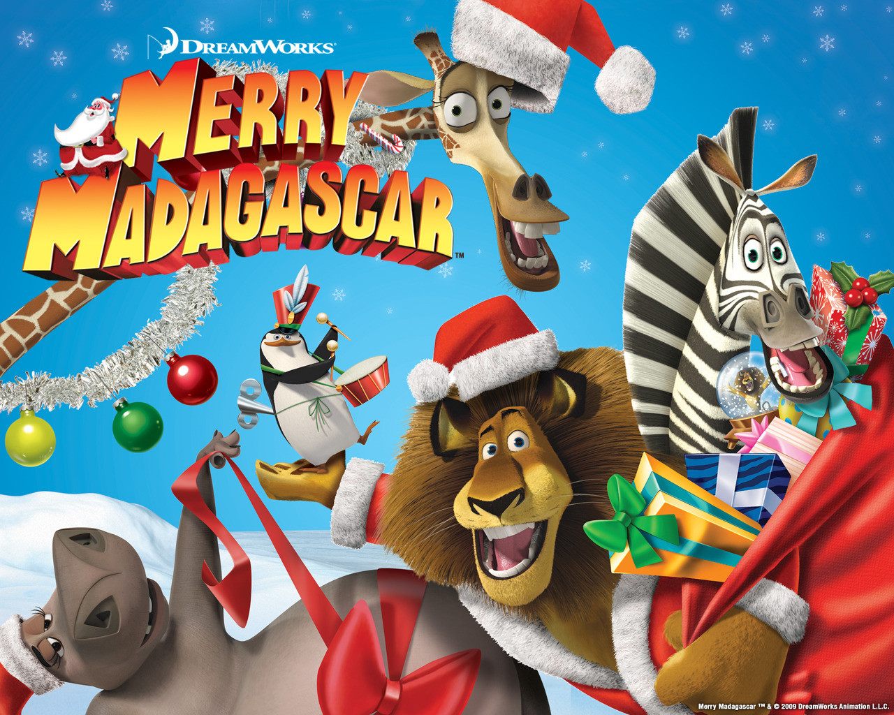 Dibujos - Fondos de escritorio - Imagenes: Navidad en Madagascar