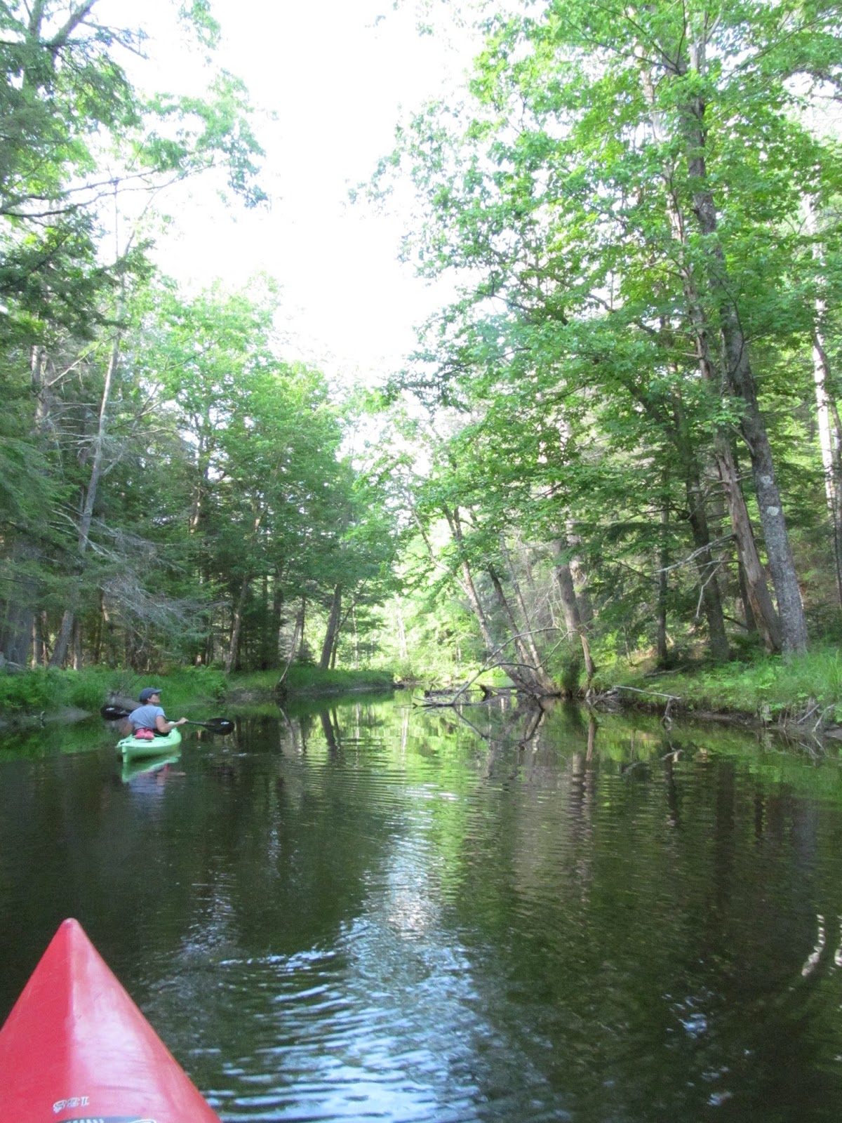 Recreational Kayaking in Maine Upper Pleasant Pond, Richmond, Maine