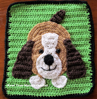 Crochet  Dog Applique