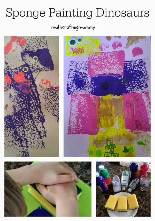 An old classic...Sponge Painting! Crafty Kids at Home
