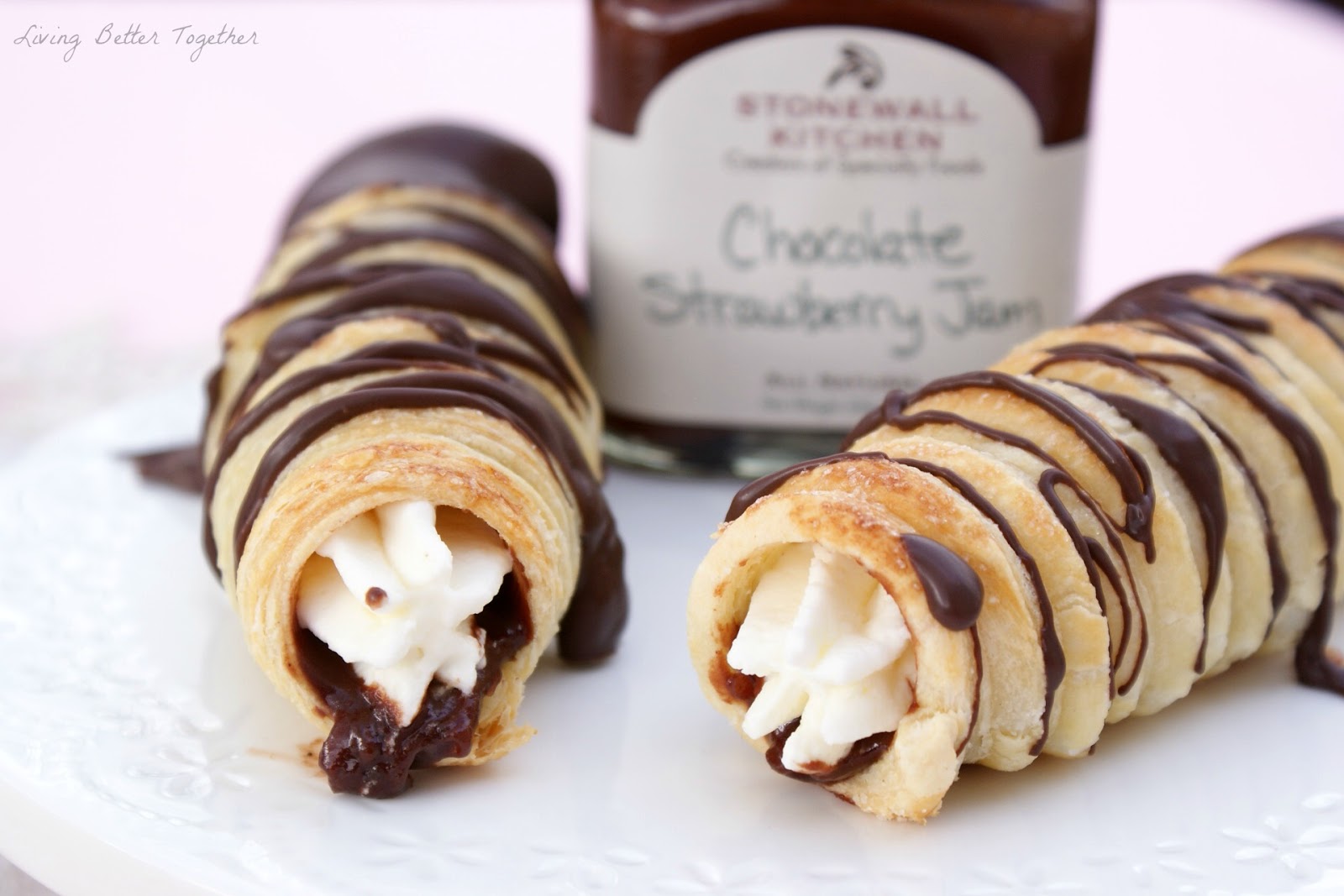 Chocolate Strawberry Cream Horns Living Better Together