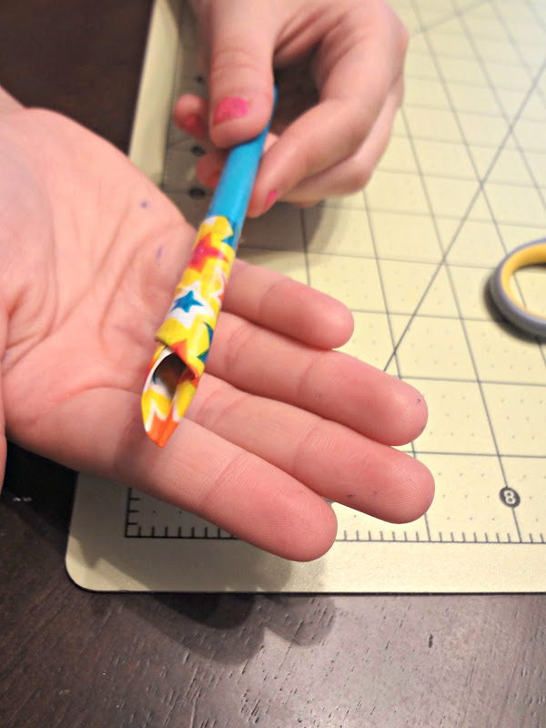 Attack of the Hungry Monster Duct Tape Flower Pen Tutorial