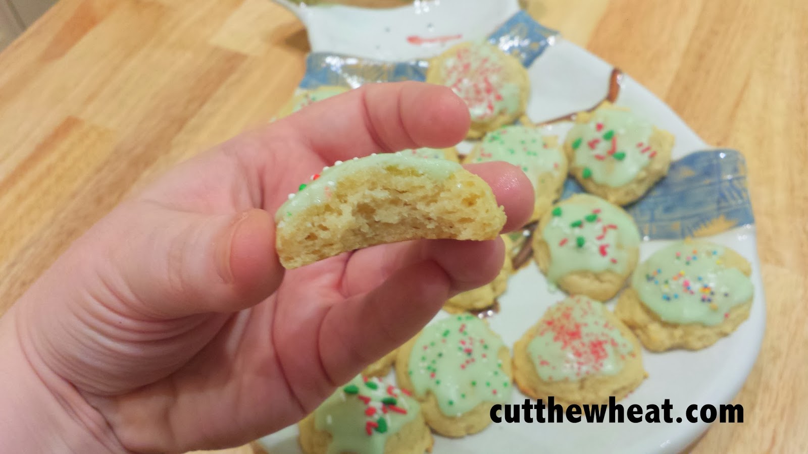 Sour Cream Drop Cookies with Icing Cut The Wheat