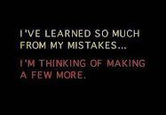 Mistakes