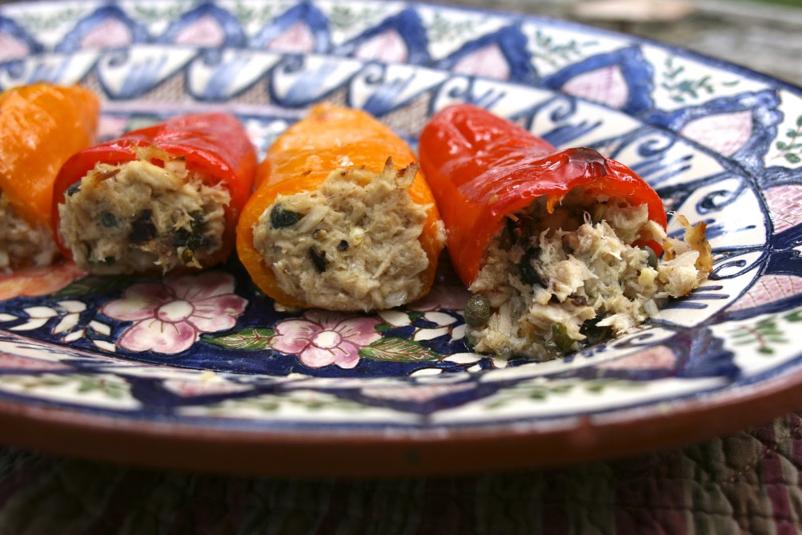 Tuna Stuffed Peppers My version of Tunapacked Piquillo Peppers 