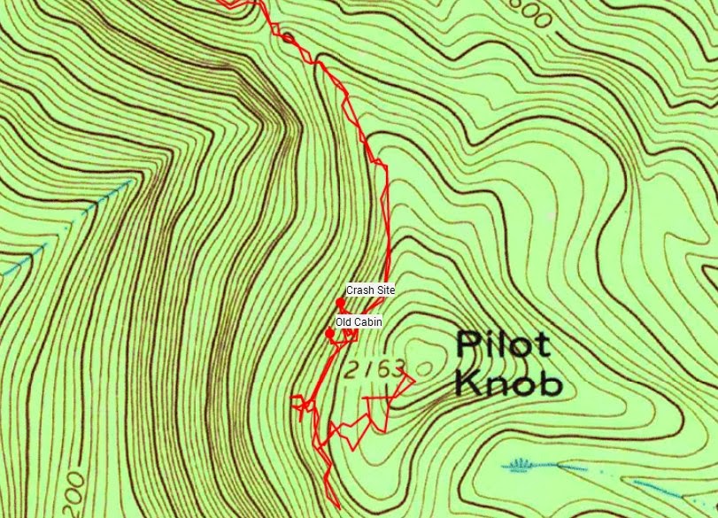 Off on Adventure Pilot Knob Airplane Crash Site Lake Wild