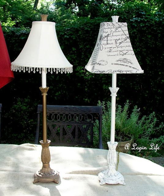 A Lapin Life How to Update a Lamp with Annie Sloan Chalk Paint and a
