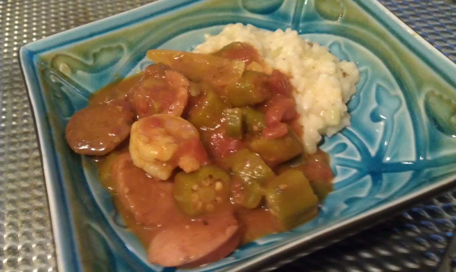Slow Cooker Cajun Stew and Truffle Risotto Food Made Fabulous