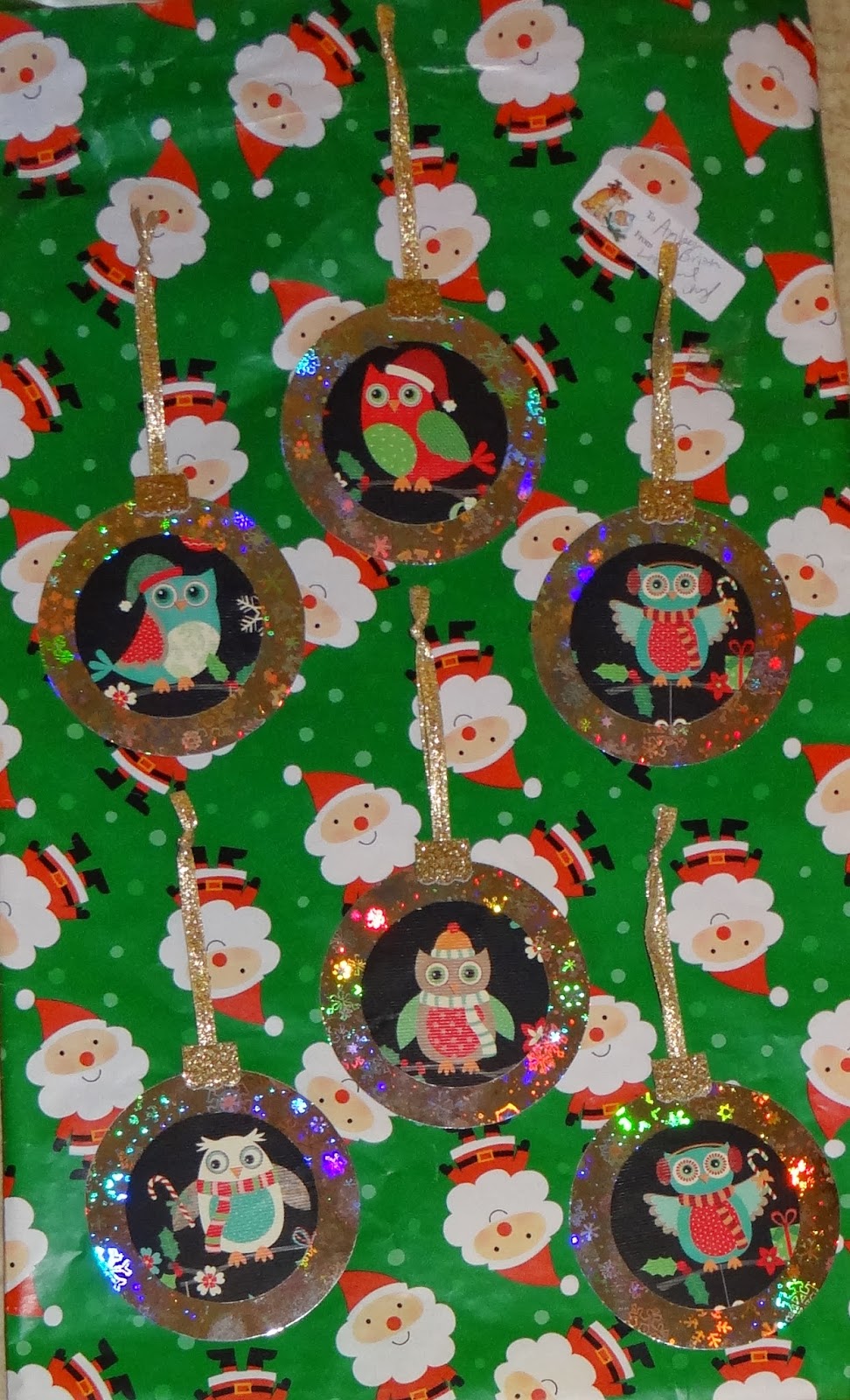 Amber's Craft a Week Blog Wrapping Paper Ornament Bookmarks