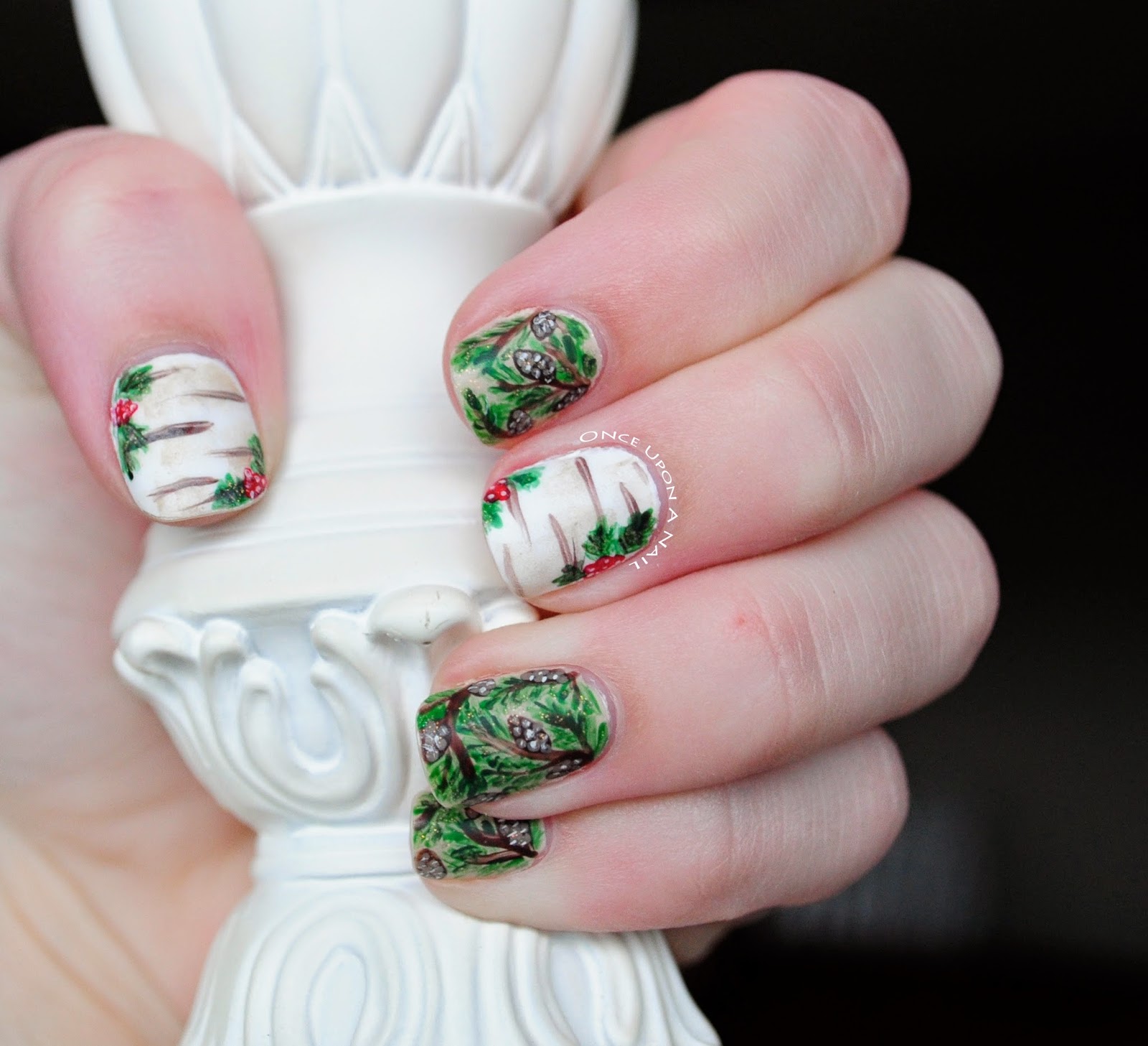 Once Upon A Nail Pine, Birch, and Holly
