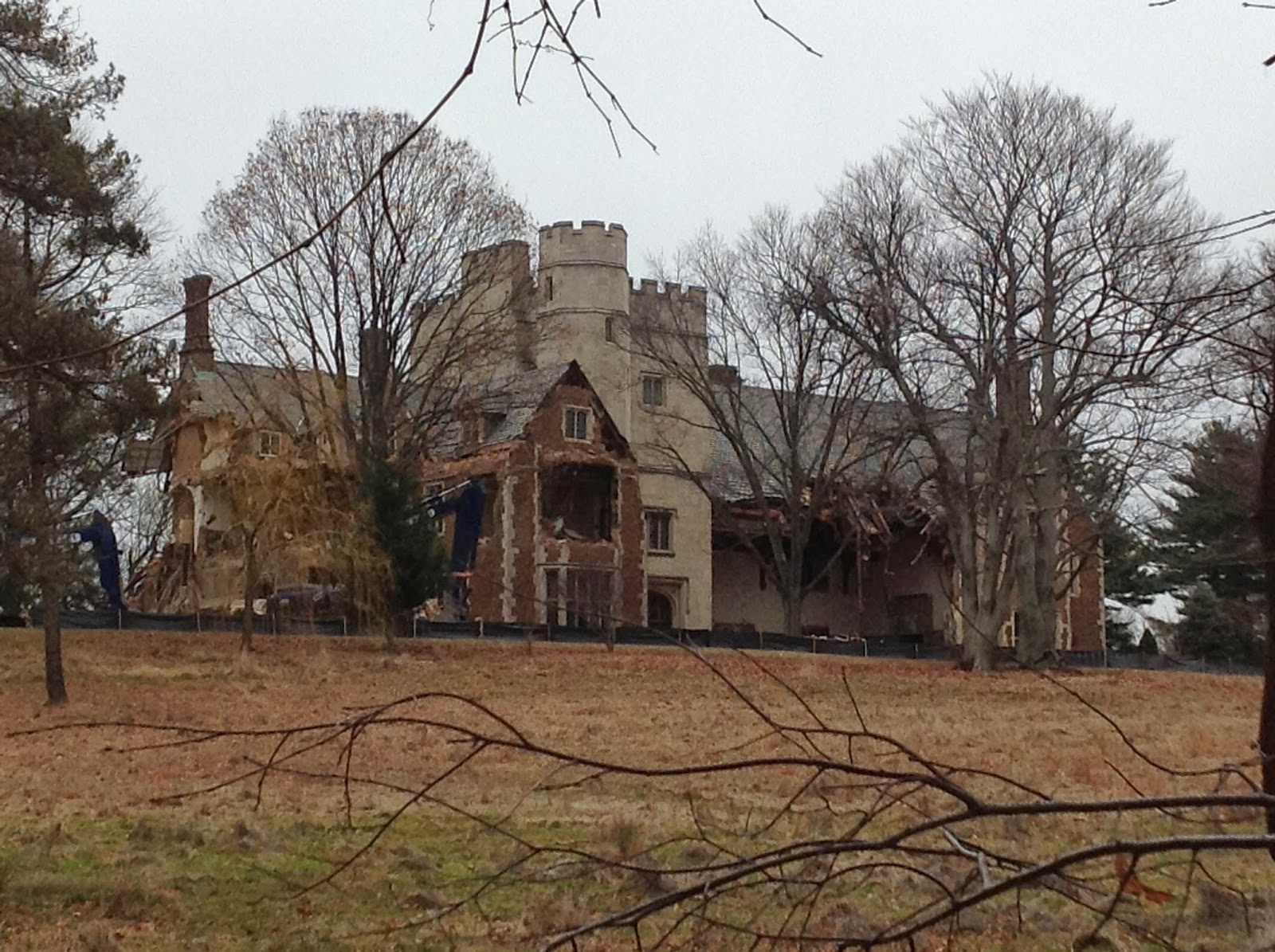 Mansions of the Gilded Age Demolition photos of the Inisfada mansion