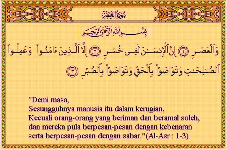 Princess Cahaya: Surah-Surah Lazim Di Dalam Al-Quran