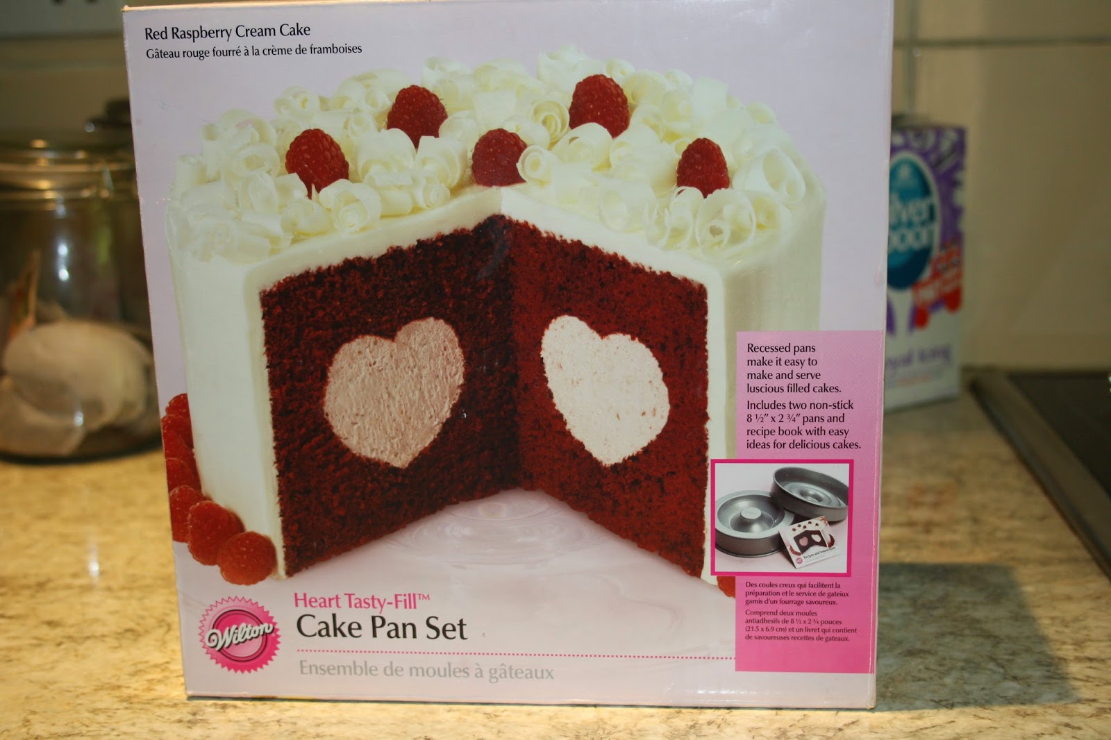 Caroline Makes.... Wilton TastyFill Heart Pan Engagement Cake with