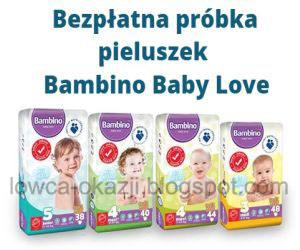 Darmowa próbka pieluszek Bambino Baby Love Konkurs