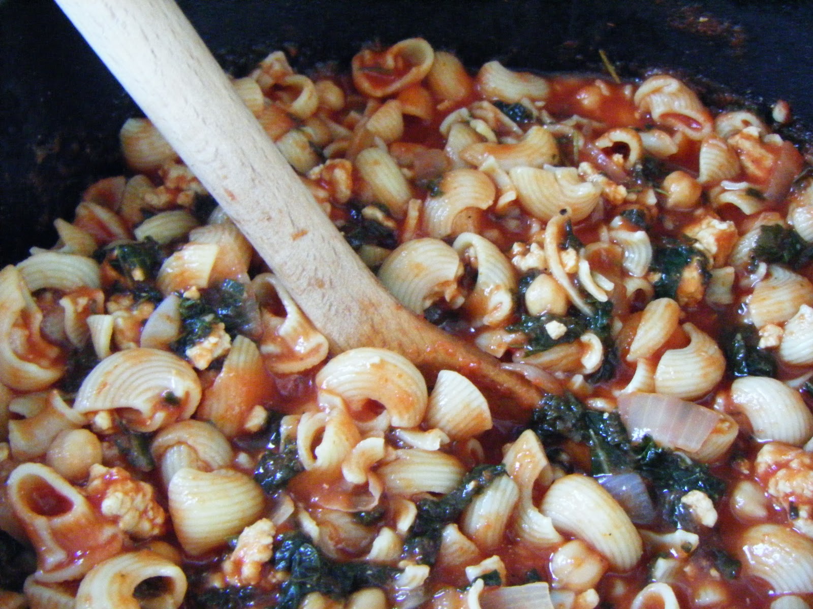 Adventures in Green Living Turkey Garbanzo Bean and Kale Soup with
