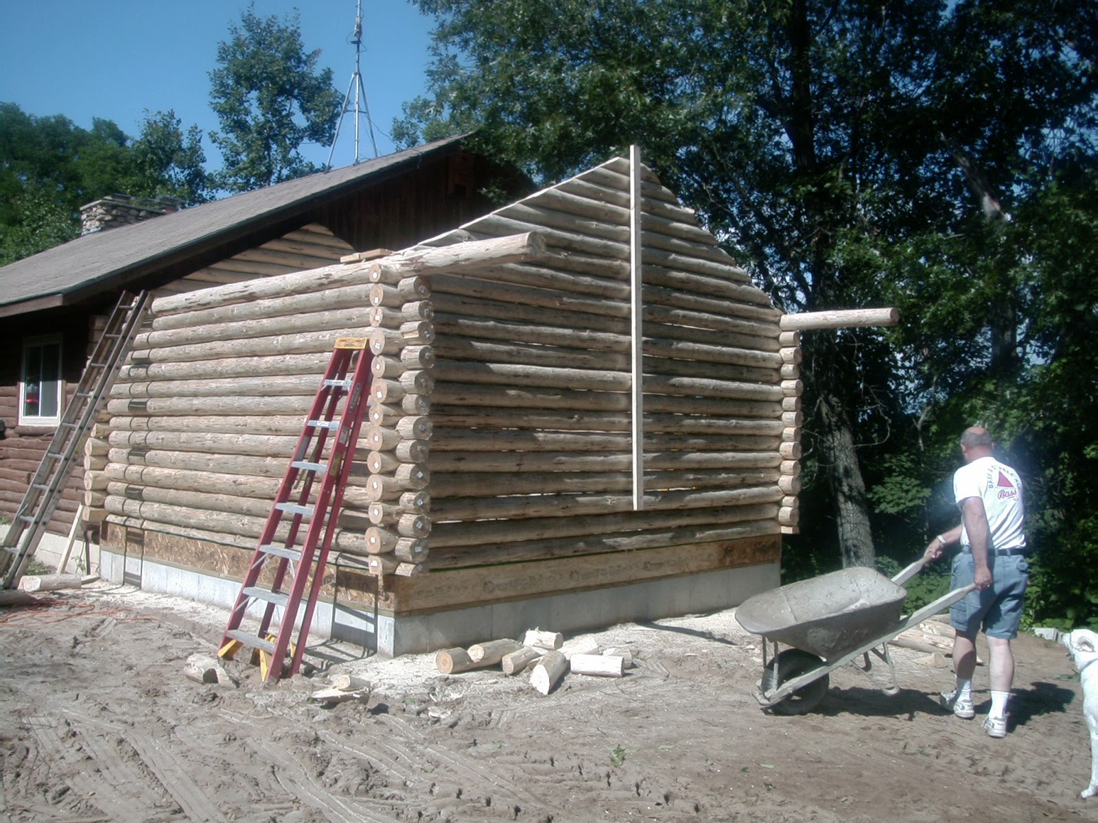 The Cabin Countess Putting a New Addition on a Log House