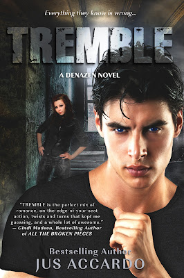 Cover Reveal: Tremble (Denazen #3) by Jus Accardo