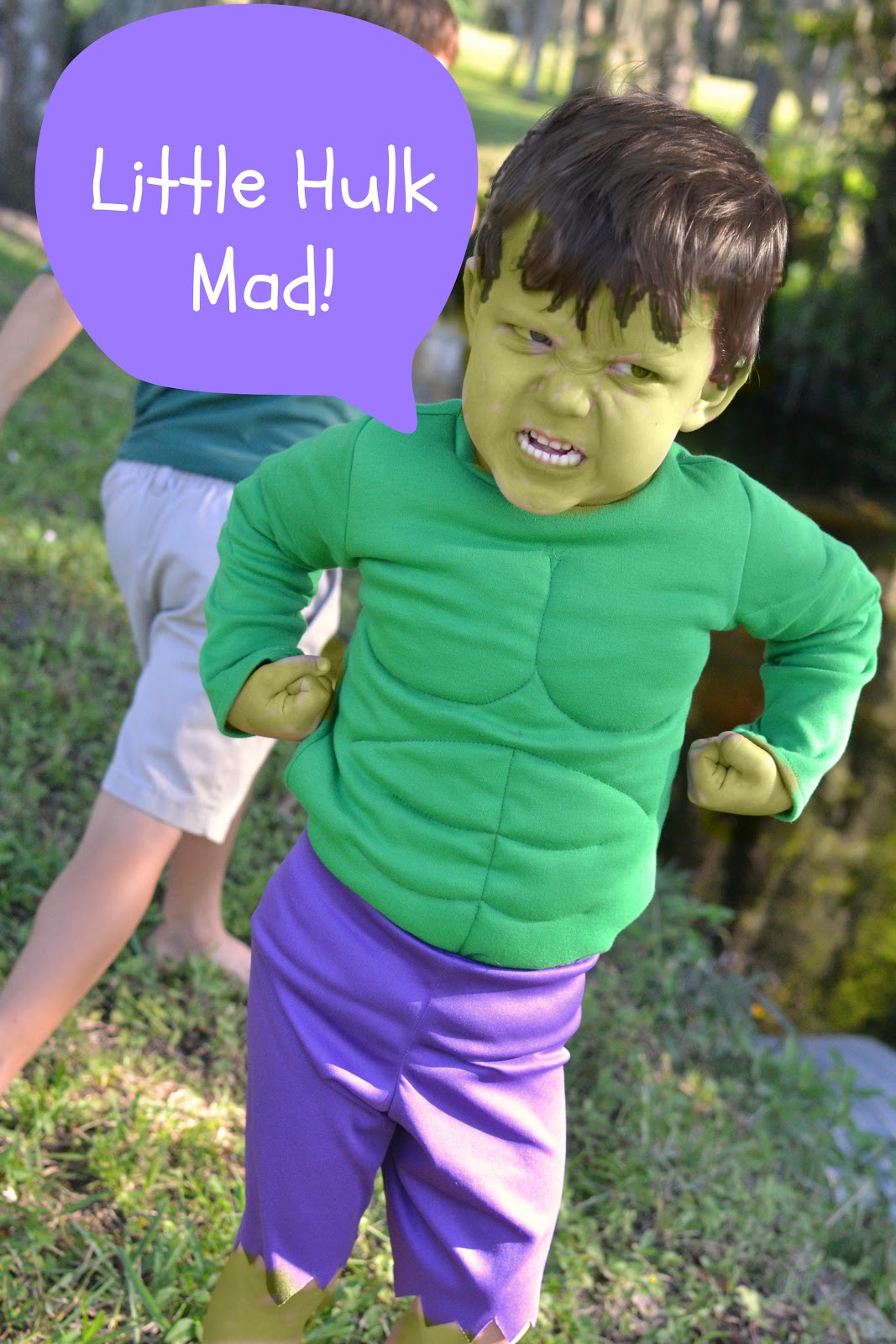 Blue Susan makes Little Hulk Costume Mini Tutorial