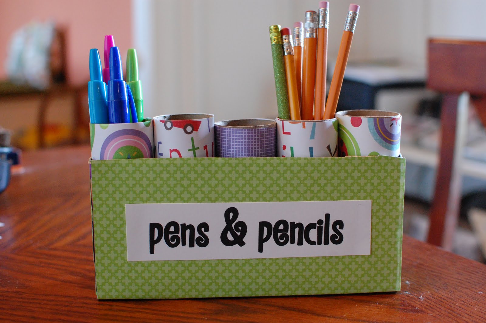 Random Thoughts of a SUPERMOM!*: Pen and Pencil Caddy: Kids Recycling  Project