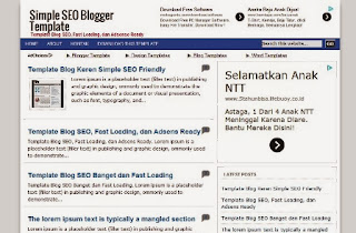 Simple SEO Blogger Template