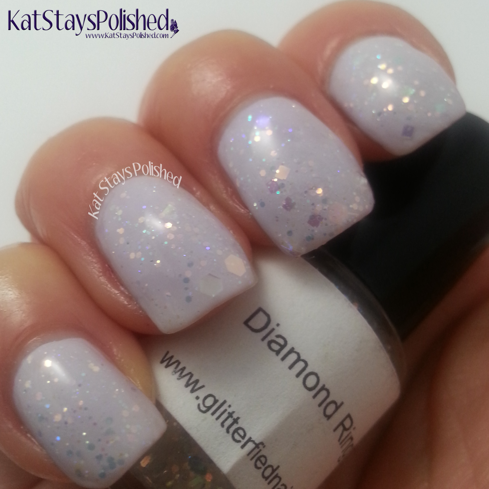 Glitterfied Nails - Diamond Ring | Kat Stays Polished