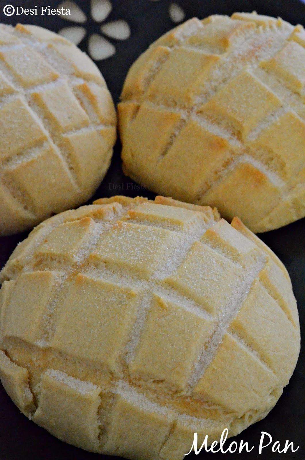 Desi Fiesta Eggless Japanese Melon Pan Bread