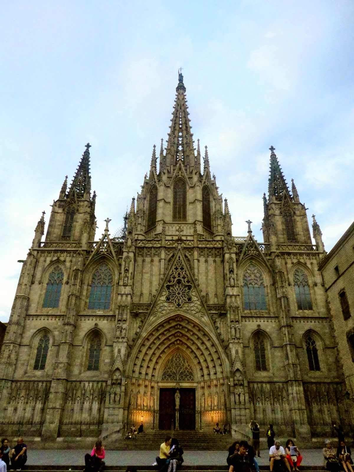 Barcelona cathedral in the Gothic Quarter