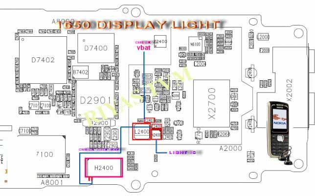 Nokia 1650 LCD Light Problem Picture Help | Phone Repairing