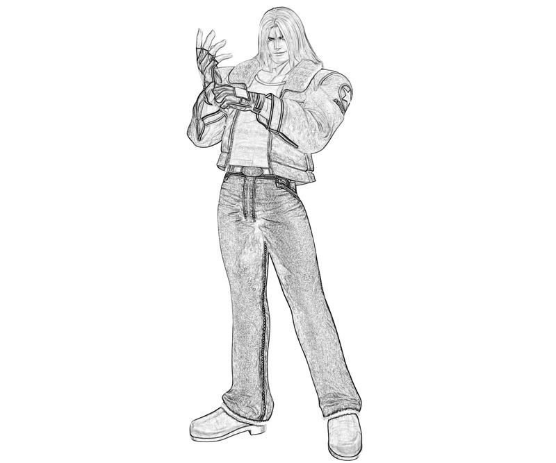 King of Fighters Terry Bogard Smirk Coloring Pages king-of-fighters-terry-bogard-smirk-coloring-pages