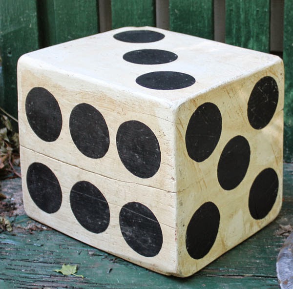 365 Projects Giant Folk Art Painted Wood Dice Arts and Crafts