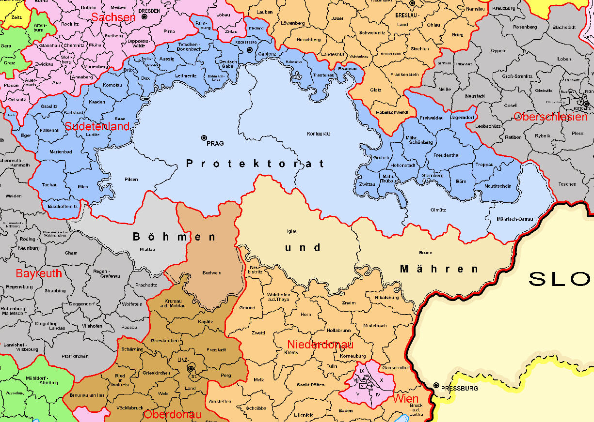 1944 Verwaltungskarte Des Deutschen Reichs Historische Landkarten