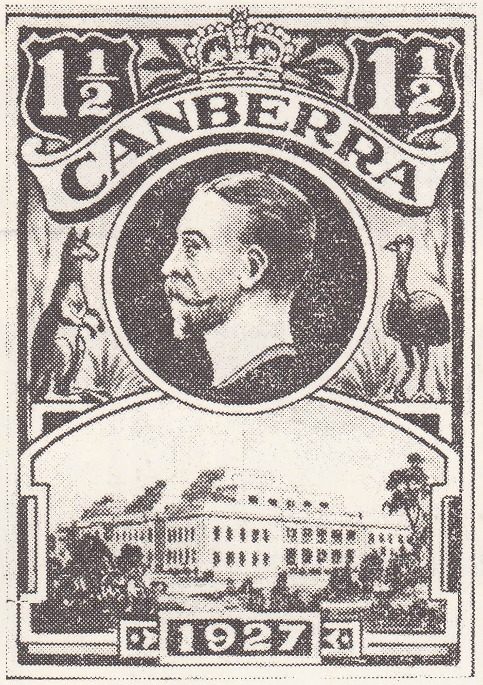 Engraved Stamps! Australia 1927 Opening of Parliament House
