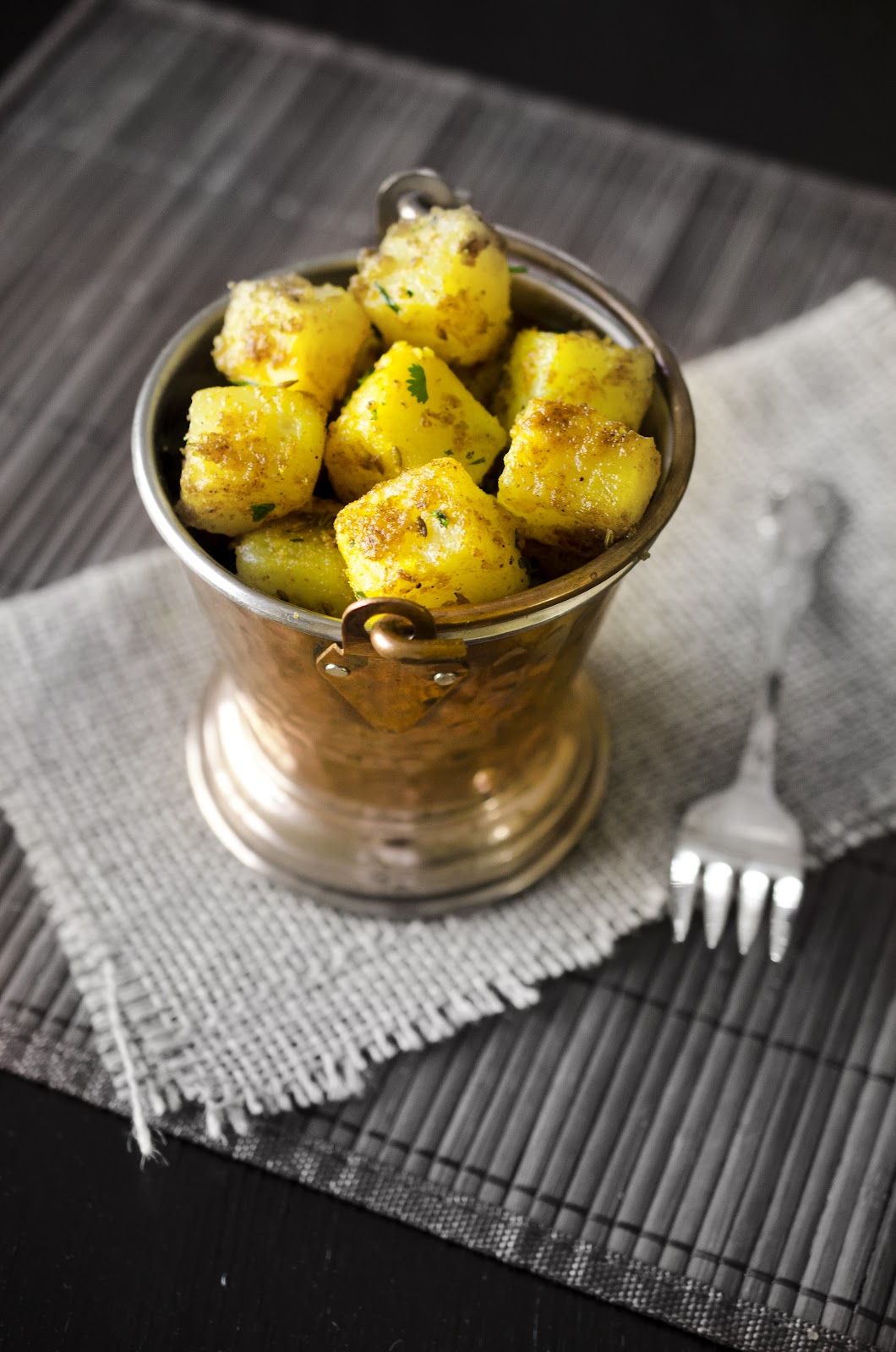 Indian Spiced Roast Potatoes and Me Rambling ~ The Tiffin Box
