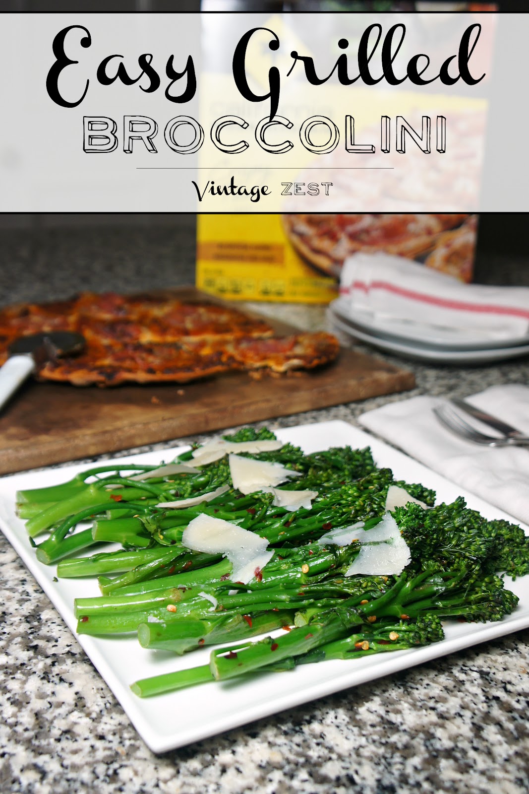 Easy Grilled Broccolini Recipe on Diane's Vintage Zest!  #ad #NestleHoliday