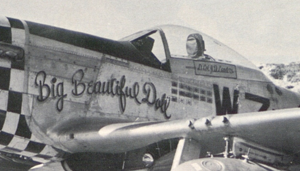 US, P51D20NA, 4472218, Big Beautiful Doll, Lt. Col. John D. Landers