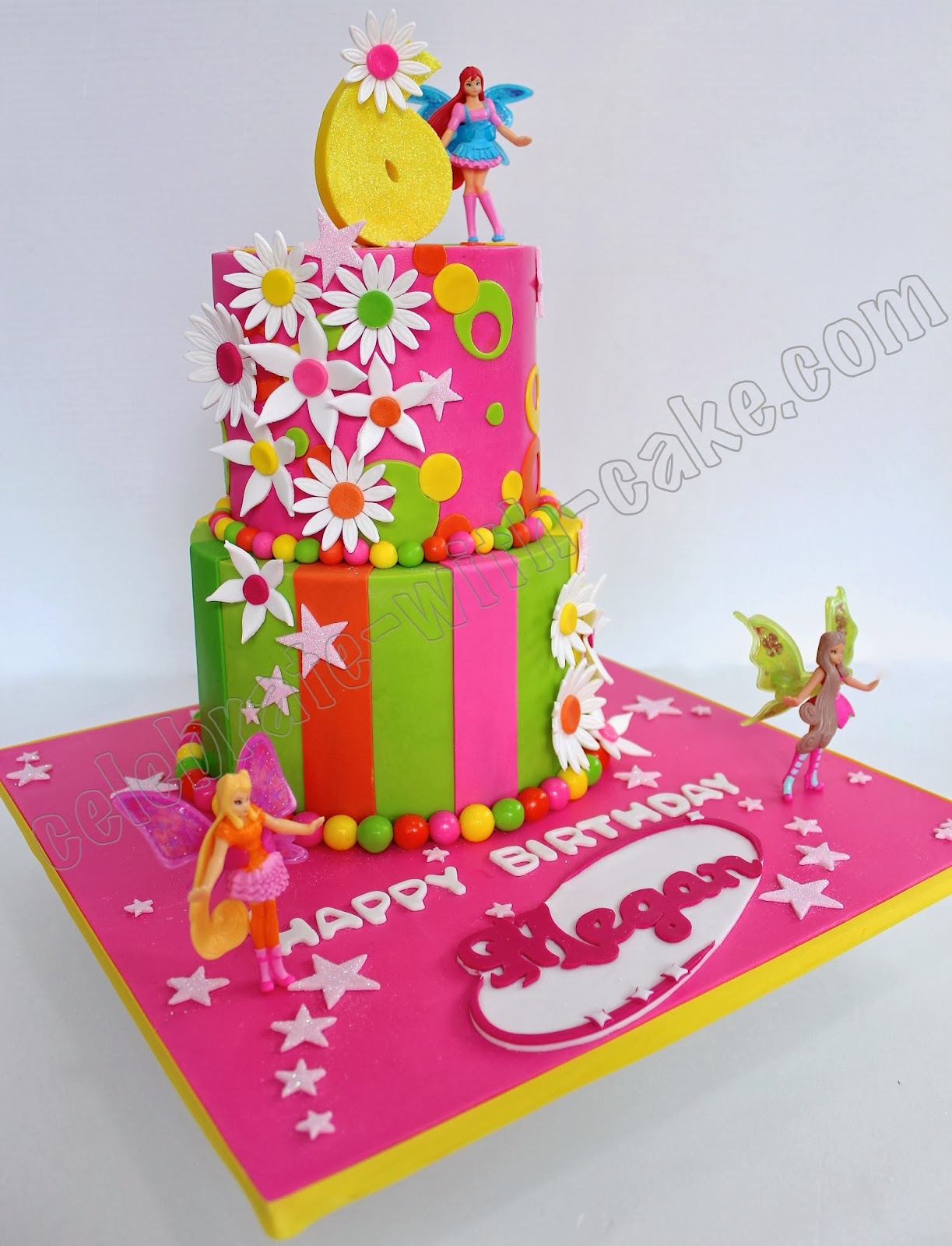 Celebrate With Cake Winx Club 2 Tier Cake
