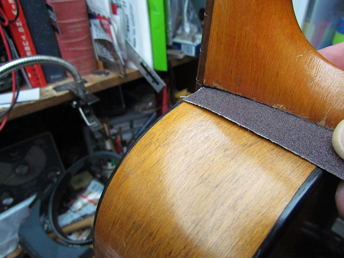 Gluing Acoustic Guitar Neck to Body Regal Tenor Neck Reset Continues