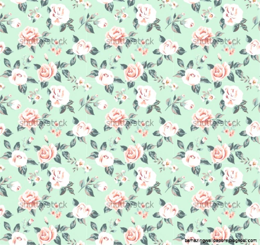 Vintage Flower Wallpaper Pattern Vintage Flower Wallpaper Pattern