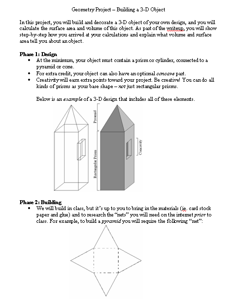 I Hope This Old Train Breaks Down...: 3-D Object Project