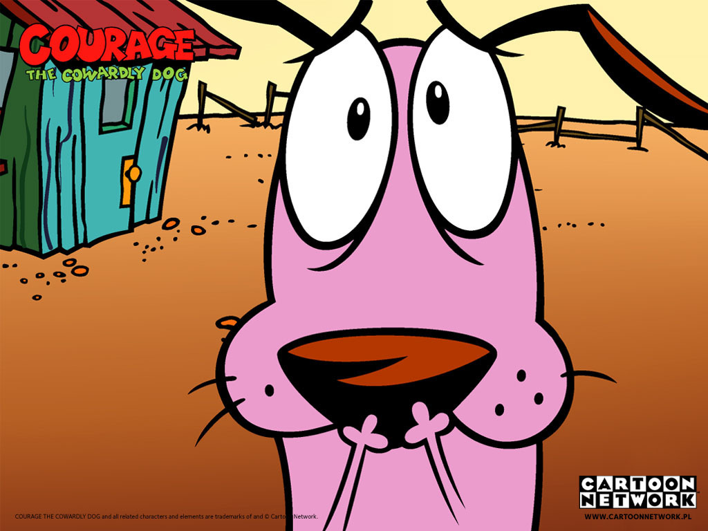 6. Courage the Cowardly Dog Courageous Duck with Blue Hair - wide 8