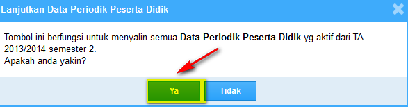 penjelasan action menu dalam tab peserta didik dapodikdas 2014. fungsi action menu dapodik.