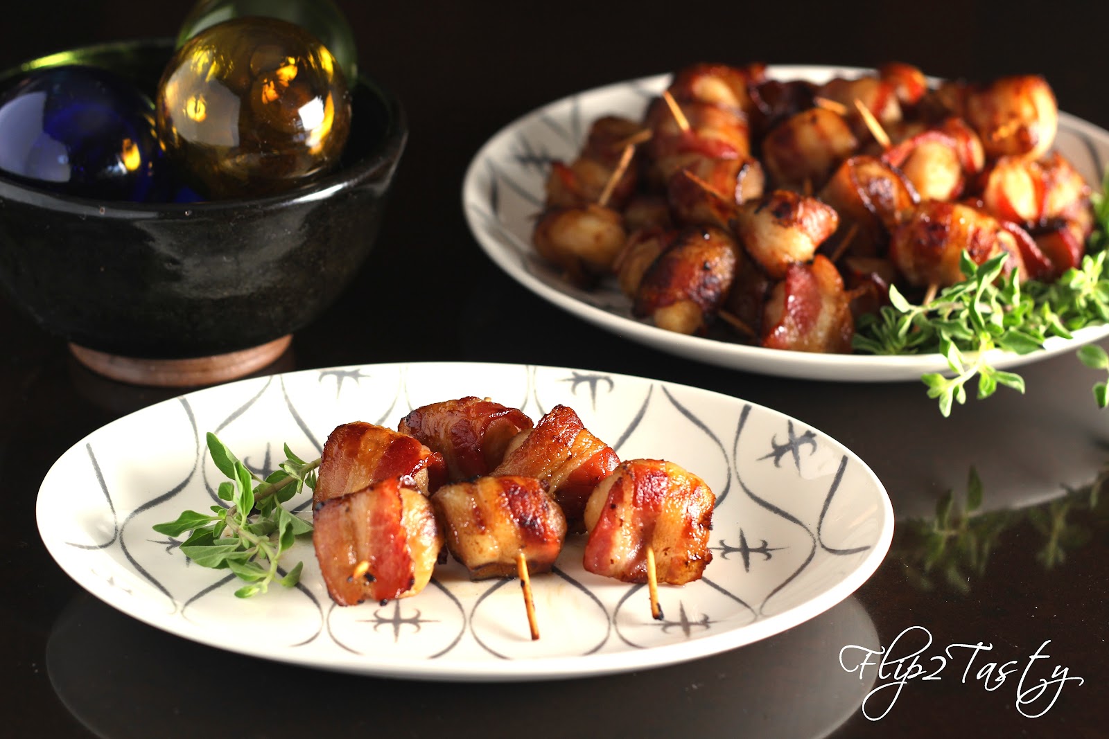 Savory Bacon Wrapped Water Chestnuts Flip2Tasty