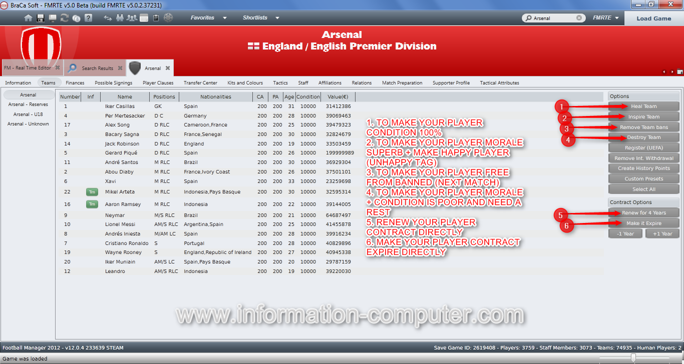 FMRTE Football Manager Real Time Editor FM 2012 License Key Free Download