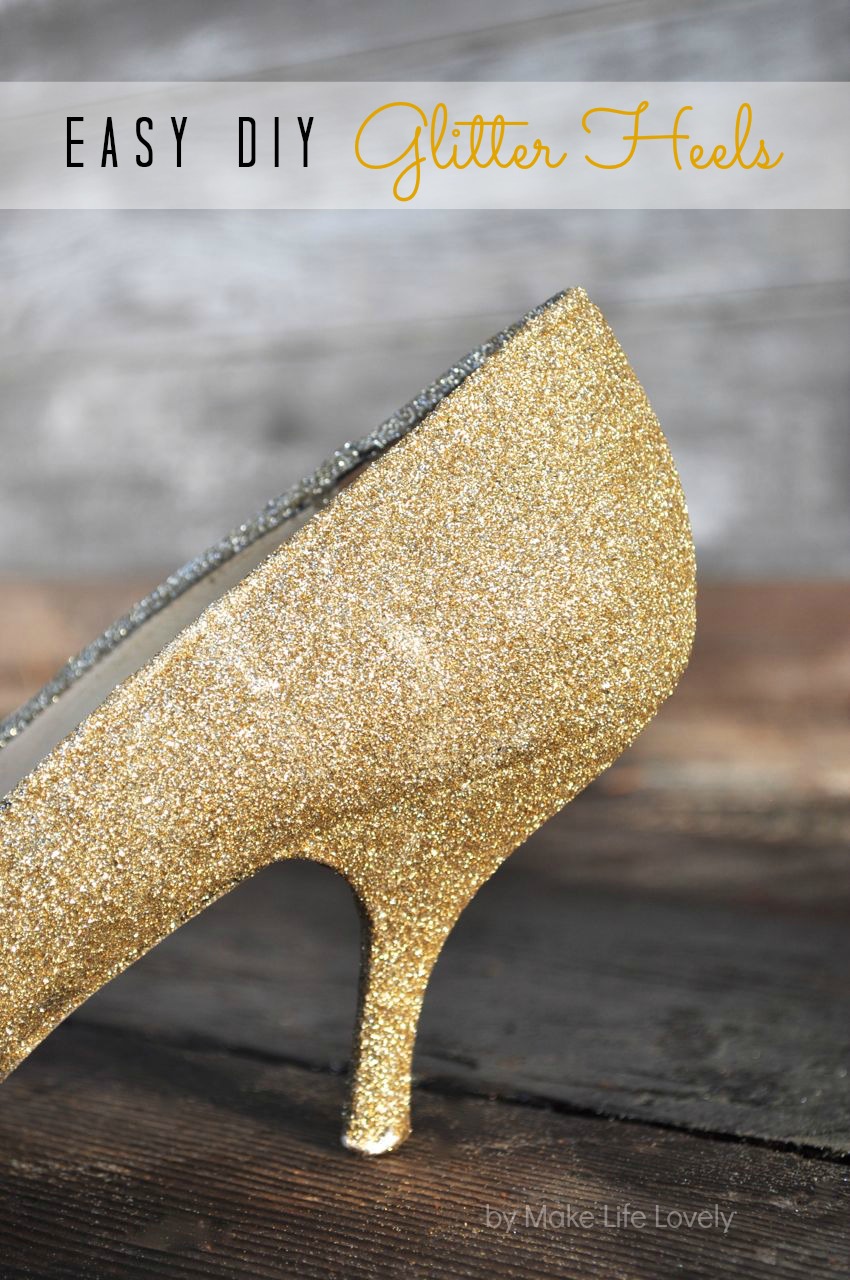 diy gold glitter shoes diy glitter heels make lovely diy gold glitter shoes diy glitter heels make lovely