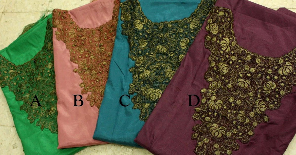 De Apple Shop Kain Sulam Benang Emas, Kain Jubah/Dress